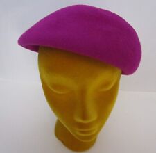 Philip Treacy Violet Wool Felt Molded Beret Hat Cap London UK