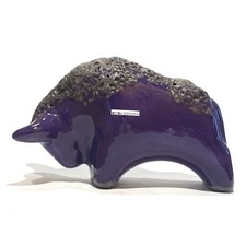 Otto Keramik Bull in Purple