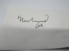 Muhammad Ali Signed Cut