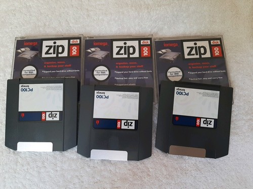 Iomega zip disks in - 3x, disks.