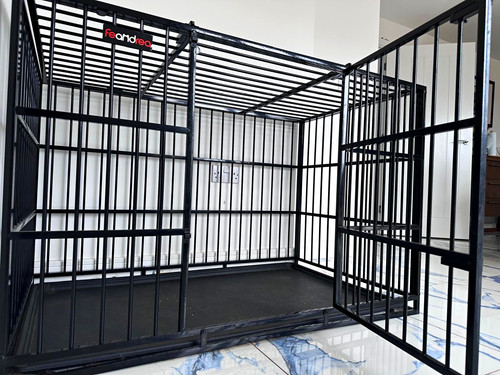 Feandrea black metal dog cage - feandrea,