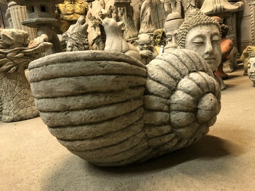 Shell planter garden ornament - planter,