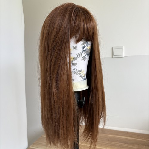 Heat resistant hair brown - brown, long