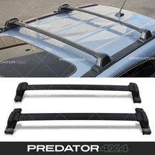 BLACK ROOF CROSS BARS FULL LENGTH LUGGAGE BAR KIT FOR HONDA CRV CR-V MK4 12-16