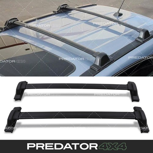 Black roof cross bars rails - black,