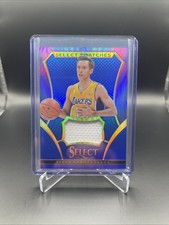 2013-14 Panini Select - Select Swatches Steve Nash #89 Blue Prizm /35 (MEM)