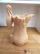 Sylvac Stork Handled Vase, circa 1960's, Large, Light Brown