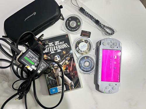 Psp 3000 pearl - pearl, bundle