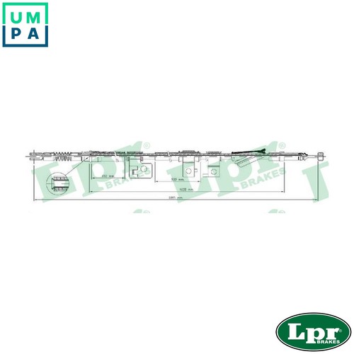 Cable pull parking - parking, brake