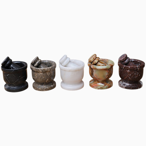 Marble mortar and - and, pestle