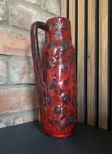 *PerfectRetro* West German Art Pottery Fat Lava Vase Scheurich 275-28