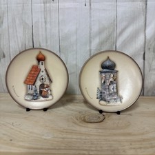 2 M.J HUMMEL PLATES CHAPEL