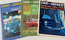 Car & Driver Magazine Lot (3) 1963/64/65 - Mercedes Rolls Royce Cadillac Buick
