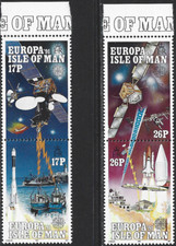 1991 Isle of Man Sg 474/477 Europa. Europe in Space MNH