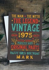 Personalised 50th Birthday