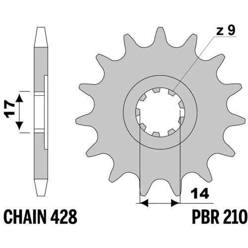 Sprocket cagiva mito - sprocket, 50