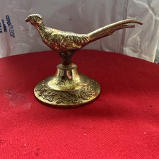 Plated Pheasant Ornament, 55mm High, Made In England.