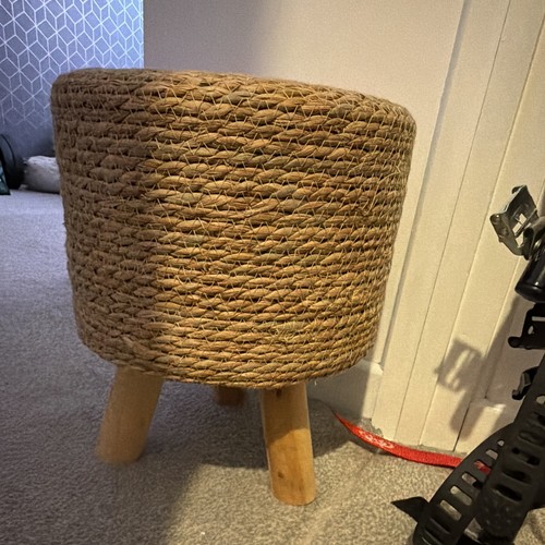Next beige round wicker - round,