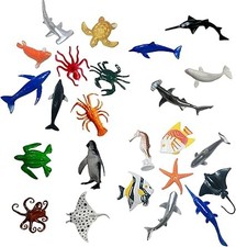 24PCS Mini Sea Animal Toys for