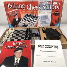MILLENNIUM Talking Chess School Electronic Set COMPLETE WORKING Learn & Play