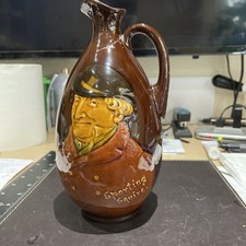 Doulton Kingsware Dewars Whisky Flask "The Sporting Squire" A/F