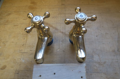 Basin taps gold plated - , 1/2