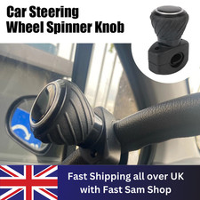 STEERING SPINNER Tractor Car Truck Wheel Aid Lorry Assister Knob Ball Black