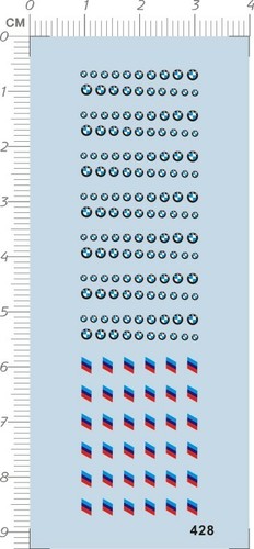 Water slide decals 1 20 - water, 1/24