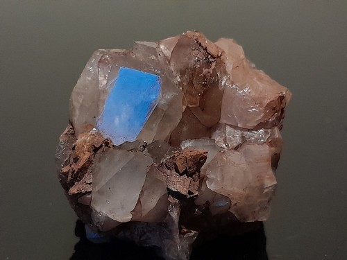 Smokey quartz dolomite - smokey, quartz,