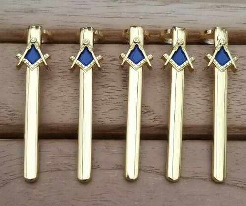 Gold plated masonic blue - , &