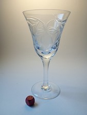 Royal Brierley Fuchsia 7" Crystal Cut Wine Glass