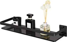 Black Bathroom Shelf Wall