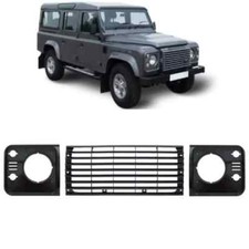 For Land Rover Defender 90/110 Headlight Bezel Grille Set Finishe...