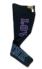 Victoria Secrets PINK Women High Waist Cotton full length, Medium, Black W/ Tags