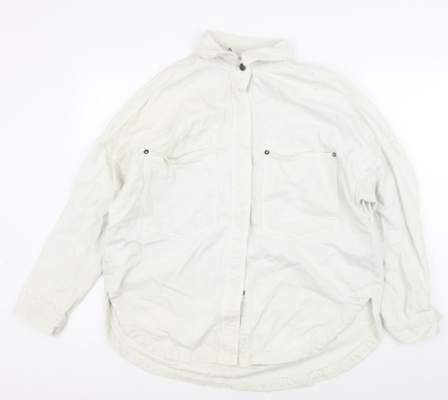 Zara men white cotton basic - white,