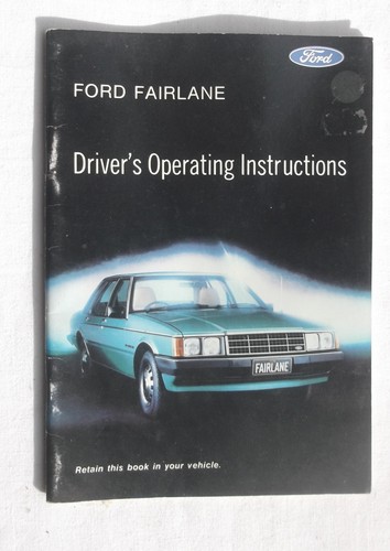 Ford fairlane owners manual - xe,