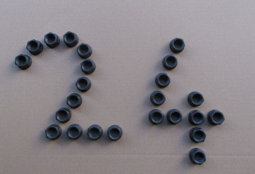 Flat lug nuts - flat, x