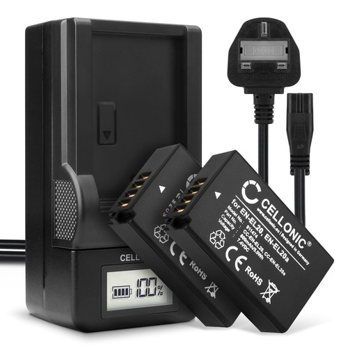 Replacement camera battery - 2x,