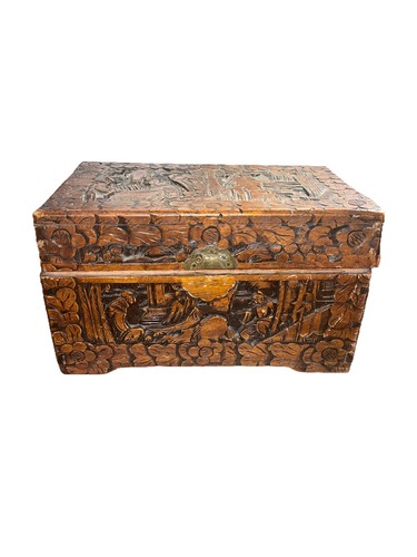 Antique chinese camphor - antique, wood