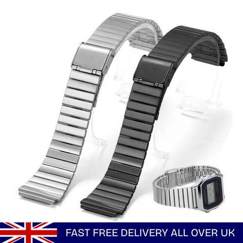Metal watch strap for casio - metal,