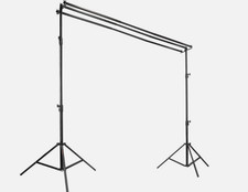10x9.6 Triple Crossbar Background Support Stand Photo Studio Backdrop Stand Kit