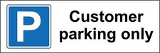Customer parking only car park