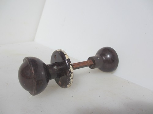 Vintage bakelite door knobs - door,