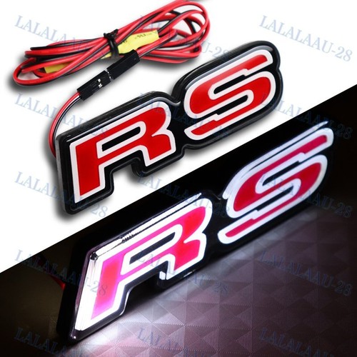 Red front hood grille - grille, badge