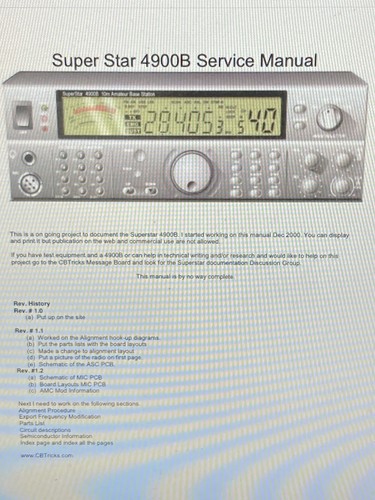 Superstar 4900b radio - 4900b,