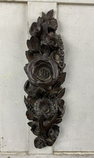 Antique Carved Wood Black Forest Applique.                           #6966