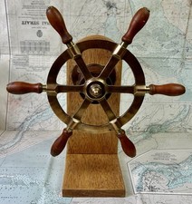 Vintage Ships Wheel, 6 Spoke
