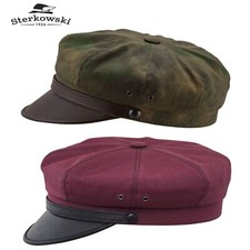 Sterkowski HARLEY Waxed Cotton Motorcyclist Hat Retro Biker Chopper Weatherproof