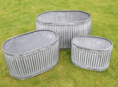 Set galvanised metal - galvanised,