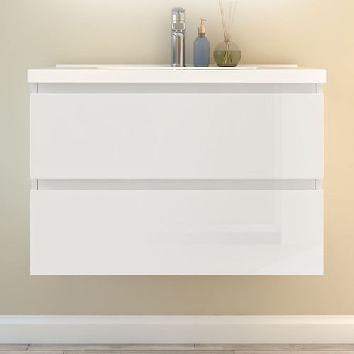 White anthracite vanity - white/anthracite,
